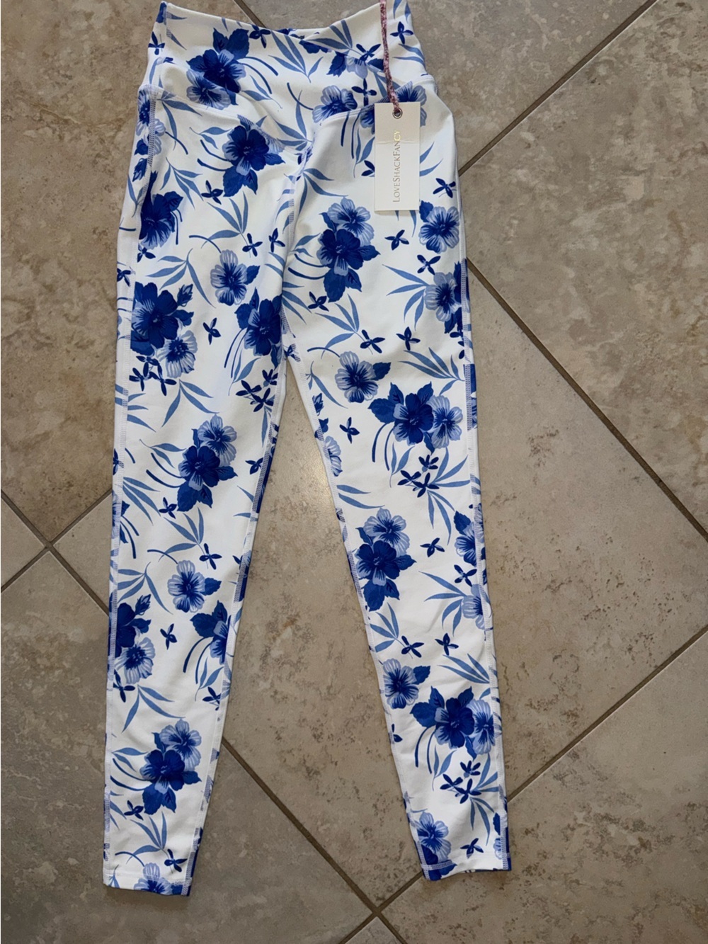 LoveShackFancy Adries Legging Strong Current XS